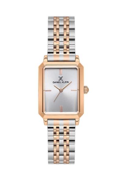 Daniel Klein Dk.1.13785-5 Dikdörtgen Kasa Suya Dayanıklı Metalik-rose Renk Kadın Kol Saati