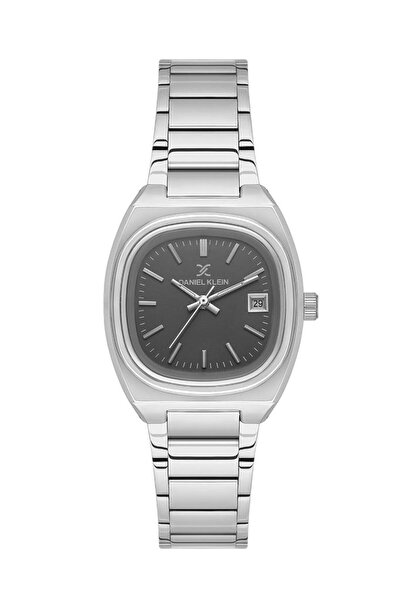 Daniel Klein Dk.1.13774-5 Minimal Kare Kadranlı Takvim Göstergeli Metalik Renk Kadın Kol Saati