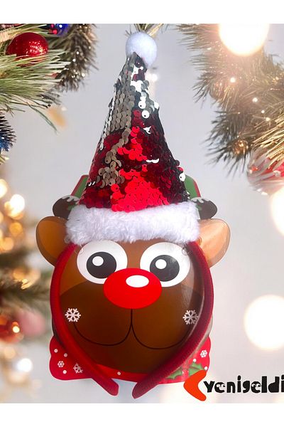 Yenigeldi New Year's Crown Sequined Crown, New Year's Fun Crown,