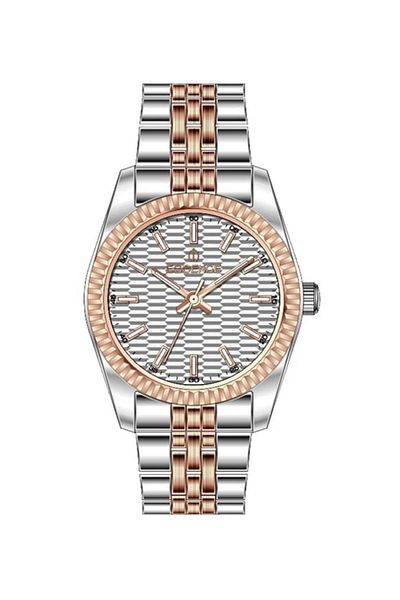Essence D1202.530 - Rose-Metallic Colored Steel Cord Women's Wristwatch