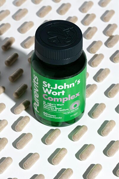Purevits St. John's Wort - Sarı Kantaron & Passiflora - 60 Adet Vegan Kapsül