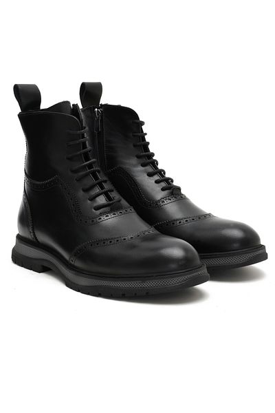 Desa Ανδρικές δερμάτινες μπότες Evita Black