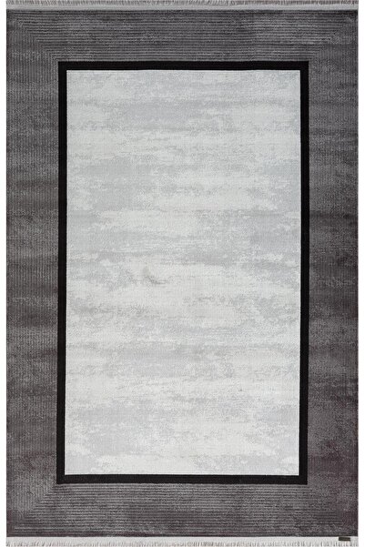 Karmen Halı Trend 4101 Gri Akrilik Pamuk Yumuşak Modern Mutfak Yatak Odası Sa...