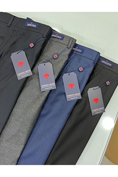 Torero ÇİZGİLİ KUMAŞ PANTOLON DİZASTARLI YÜKSEK KALİTE