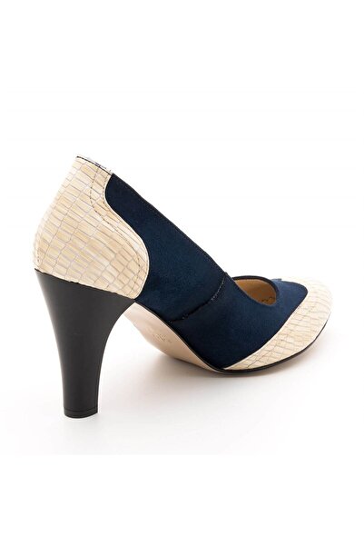 İriadam 40 - 41 - 42 - 43 - 44 Size 1954-Dark Blue-Suede Beige Lezar Large Size Shoes