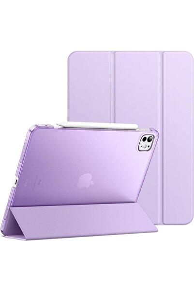 UnDePlus MobaxAksesuar Apple iPad Pro 13inç M4 2024 Kılıf PU Deri Smart Standlı Case A2925 A2926 A3007