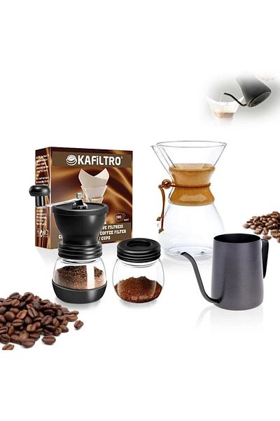 COLD BREW TREND by ugur cadirci Barista Chemex Set (Set of 4) New Year's Gift