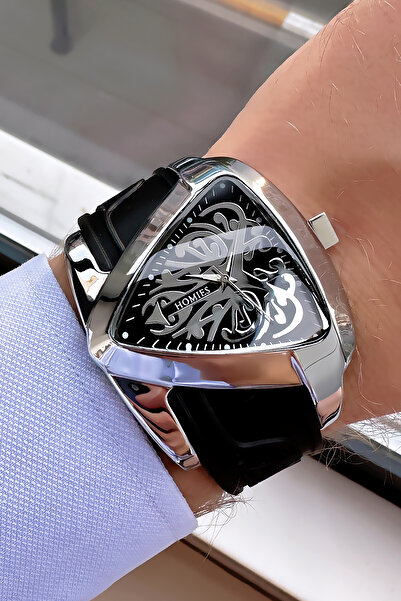 Homies Orijinal Özel Kutulu Polat Alemdar Kol Saati Siyah Renk Silikon Kordon + Hediye Bileklik HME2057C1