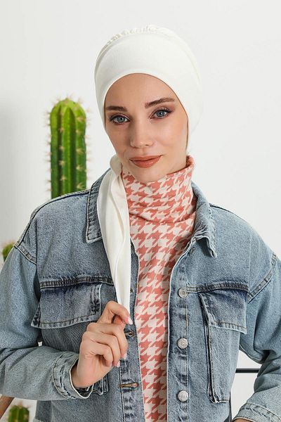 Aisha's Design Hijab Bonnet with Tail - B-49Rb