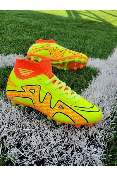 Twingo Men's 360 Sock Cleats |   Yellow-Orange