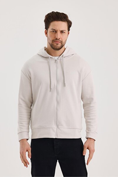 yakamor Унісекс-светр з капюшоном, блискавкою та боковими кишенями