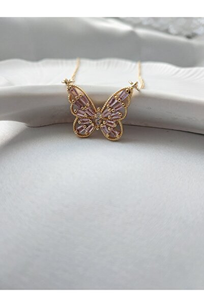 Alexis Carrel Butterfly Bloom Zirkon Taşlı Kelebek Kolye
