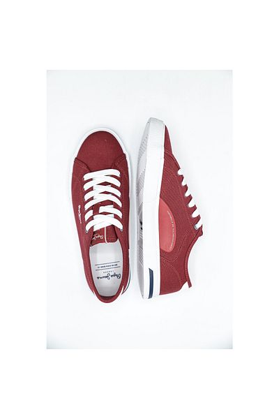 Pepe Jeans Pánská sportovní obuv - Pepe Jeans Kenton Road Basic, červená