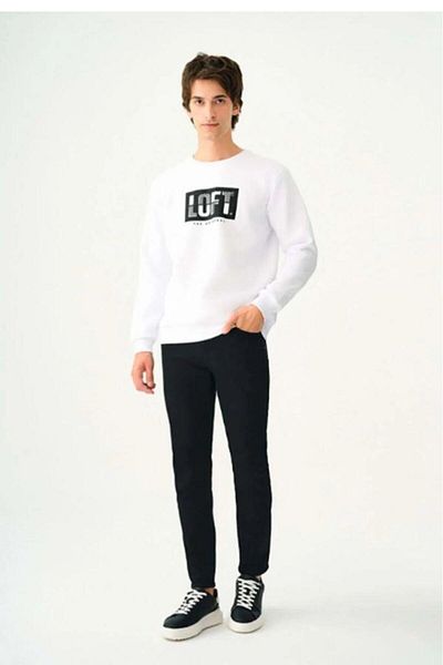 Loft Men's Regular Fit Crew Neck Sweatshirt Lf 2038245