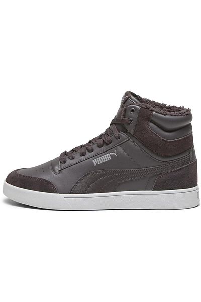Puma Pánské boty Puma Shuffle Mid Fur, šedé