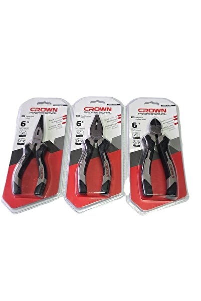 Crown Profesyonel Pense Yankeski Kargaburun Set 160 MM Garantili