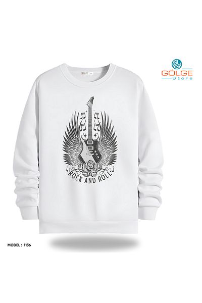 Gölge Store Infinite Rock Spirit: Metallica Image Sweatshirt Now in Stock |   Crew Neck Unisex Slimfit