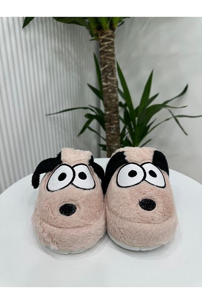 Klay Shoes Λούτρινες παντόφλες σπιτιού με φιγούρες ζώων