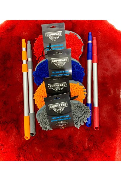 EUPHRATE Suff Mikrofiber Teleskopik Araba Yıkama Fırçası - Araba Mopu ( 1 Mop...