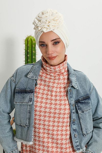 Aisha's Design B-21Rb Model Rose Bonnet Turban