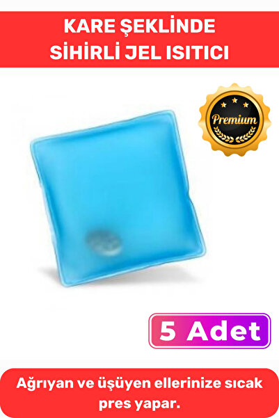Lidyacottone Kare Şeklinde El Isıtıcısı Jel Torba Cep Sobası 5 Adet