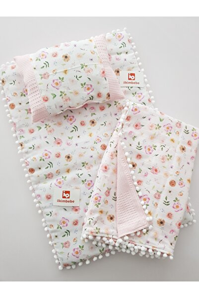 ib ilkimbebe طقم حفاضات أطفال مع بطانية - وسادة، موسلين، حديثي الولادة، سرير ...