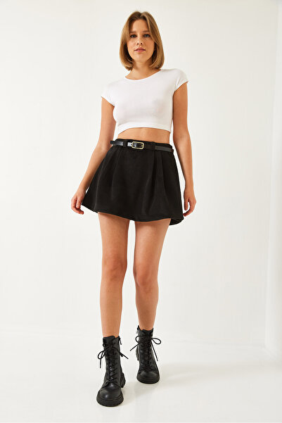 Bianco Lucci Women's Belted Skirt 60261129