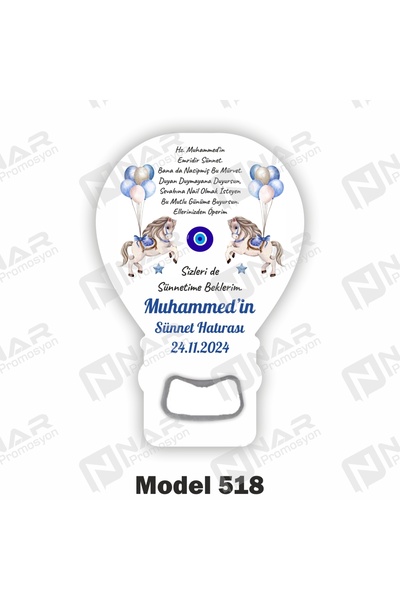 Nar Promosyon 40 Adet Mıknatıslı Açacak Magnet - Yanında Ambalaj Hediyeli - D...