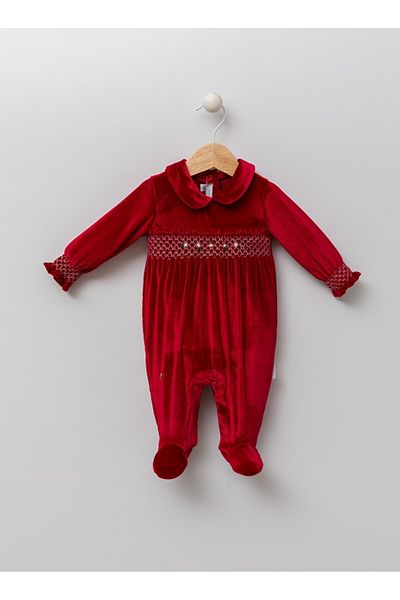 Babydola Girl Bebk Velvet Jumpsuit Custom Design Rococo Work High Quality