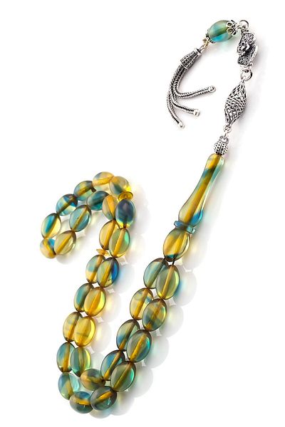TESBİHCİBABA Unique Color Squeeze Amber Rosary from Tasbihcibaba Workshop
