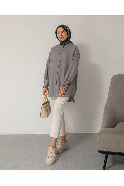 HAKKE Ribbed Sleeve Tunic