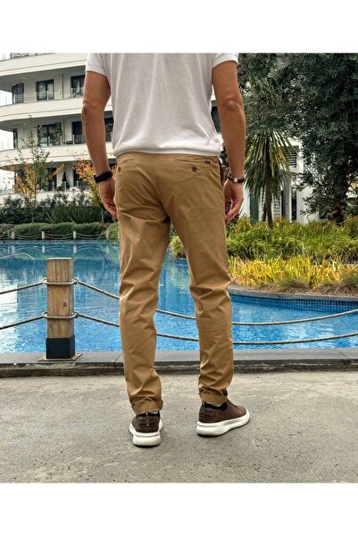 ACTUAL Beige Men's Slim Fit Jogger Pants 1399