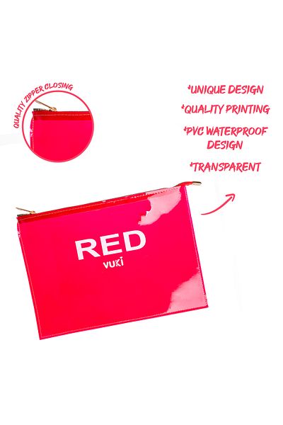 VUKİ Colorful Zippered Transparent File (A4)