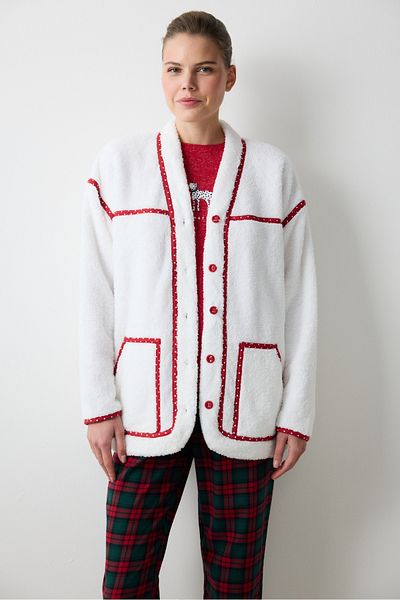 Penti Off-White Soft Dressing Gown