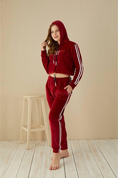 snc Malven Hoodie Velvet Tracksuit Set