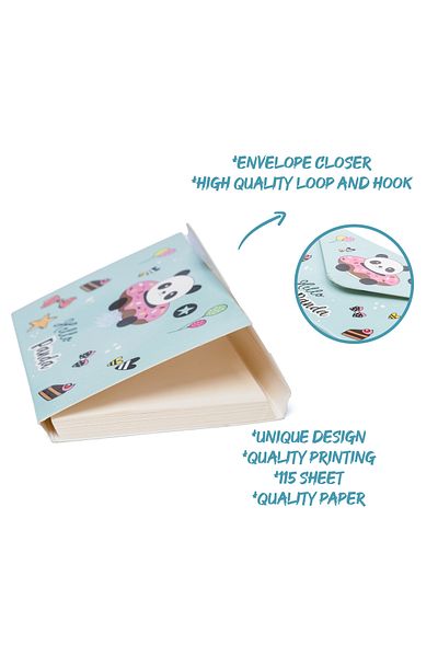 VUKİ Bloc de note model cu scrisoare Panda