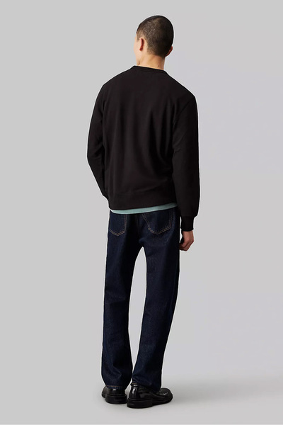 Calvin Klein Erkek Rozetli Sweatshirt - Siyah