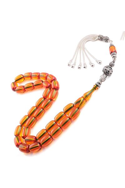 TESBİHCİBABA Alkan Master Custom Made Capsule Cut Squeeze Amber Rosary