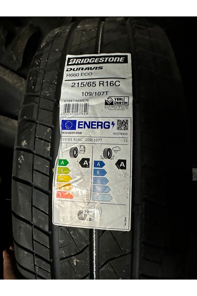 Bridgestone 215/65R16C 109/107T DURAVİS R660 ECO BRIDGESTONE (2024)YAZ