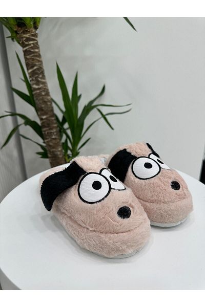 Klay Shoes Λούτρινες παντόφλες σπιτιού με φιγούρες ζώων