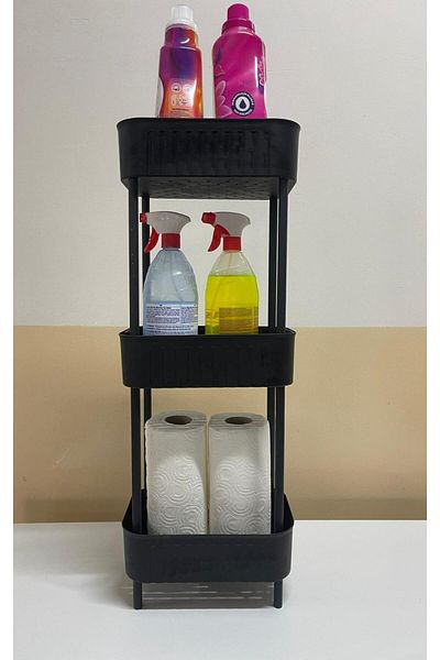 Minty Life 3-Tier Multi-Purpose In-Cabinet, Under-Sink and Refrigerator Organizer (Anthracite)