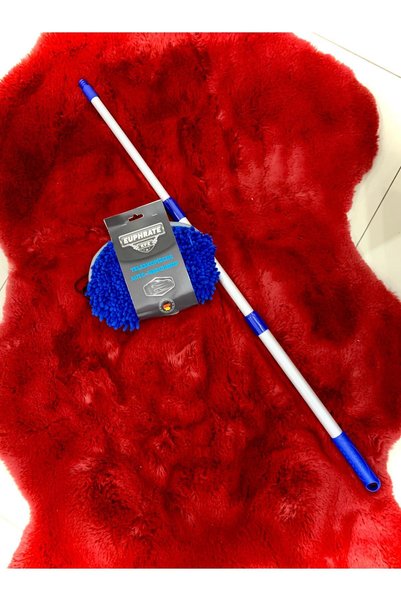 EUPHRATE Suff Mikrofiber Teleskopik Araba Yıkama Fırçası - Araba Mopu ( 1 Mop Ve 1 Sopa Set)
