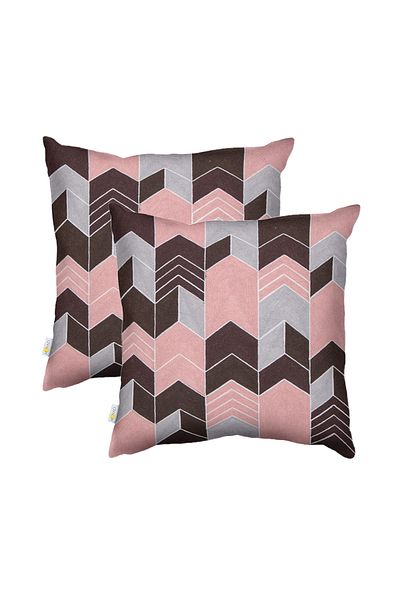 Donetella 2- Piece Modern 45x45 Throw Pillow Cover -,Decorative Covers for Cushions, Filling Not Included