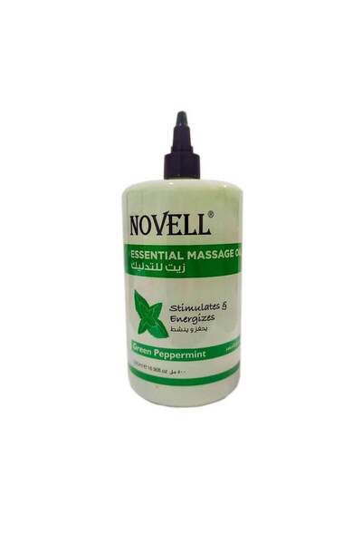 Novell زيت التدليك العضوي | النعناع الأخضر - 500 مل