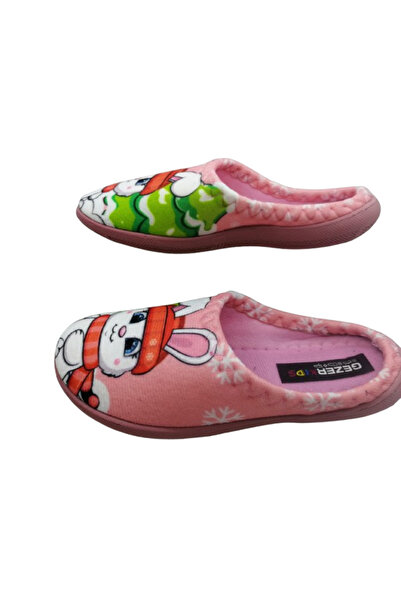GEZER Kız Çocuk Açık Pembe Tavşan  Figürlü Ev İçi Terlik gzrtr985530