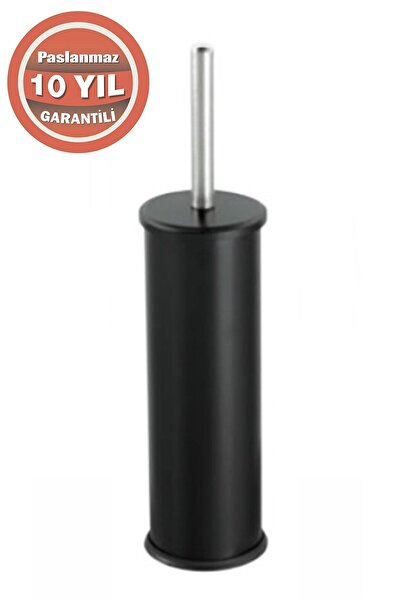 ÇELİK BANYO Paslanmaz Çelik Tuvalet Fırçası Klozet Fırçası Siyah