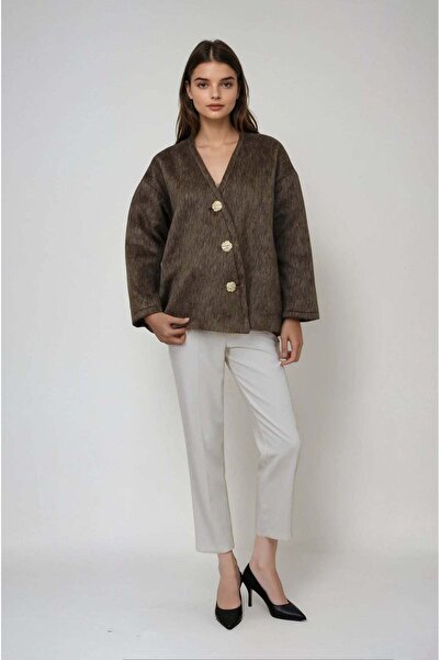 FABB Kahverengi Keçe Ceket
