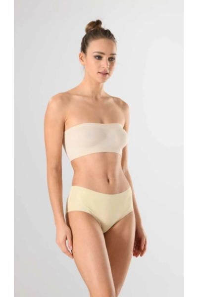 Miss Fit Kadın  Lazer Kesim İz Yapmaz Silikonlu Örme Bato Külot