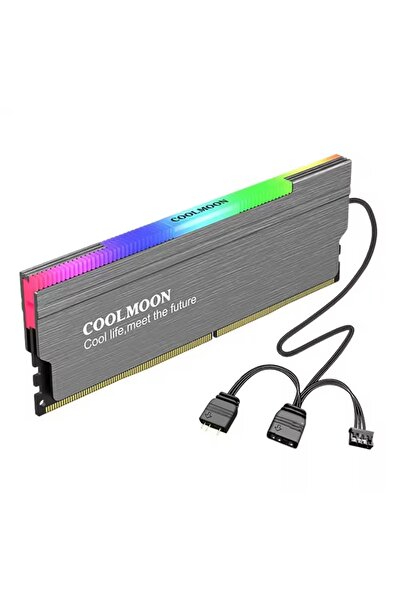 Cool Moon Ram Soğutucu Isı Emici Termal Soğutucu Rgb'li Ddr/ddr2/ddr3/ddr4/ddr5 Yüksek Performanslı