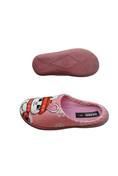 GEZER Kız Çocuk Açık Pembe Tavşan  Figürlü Ev İçi Terlik gzrtr985530